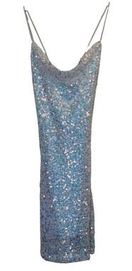 Windsor 5/6 White Iridescent Sequin Bodycon Mini Dress Strappy Party